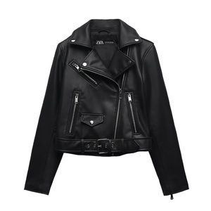 ZARA | Faux Leather Biker Jacket